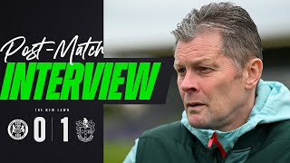 PostMatch Interview  Cotterill after Sutton defeat [upl. by Ahsets]