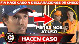 ¡LOS ACUSO CHECO PÉREZ HABRÍA SIDO UNO DE LOS IMPLICADOS EN LA SUSPENSIÓN DEL MINI DRS DE MCLAREN [upl. by Upton418]