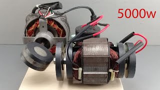 Free energy generator 220v electricity from magnetic gear and 100 copper coil transformer [upl. by Leesen]