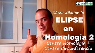 La circunferencia en Homología Centro de Homología coincidente con Centro de Circunferencia [upl. by Vasiliki499]