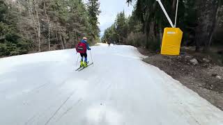 Can I go all the way down the Bansko Ski Road without poling March 14th 2024 [upl. by Corso]