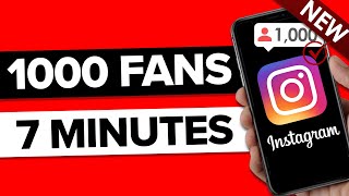 How To Get 1000 REAL Followers on Instagram in 7 Minutes actually works [upl. by Auqeenwahs857]