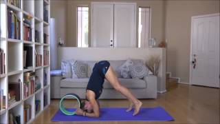 How to do Headstand with the yoga wheel [upl. by Liberati]