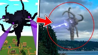 Minecraft Entities That CAUGHT On CAMERA [upl. by Guthry528]