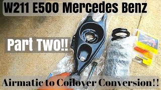 Mercedes E500 Coilover Conversion Rear Part 2 [upl. by Derej]