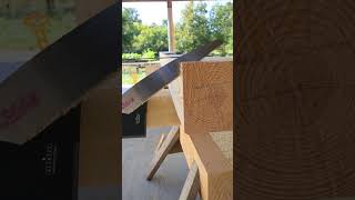 Hand Sawing Tips cutting 8x8 by hand 😰 [upl. by Massey472]