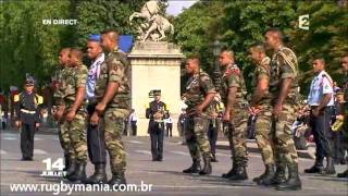 RugbyMania  O Haka francês  The french haka  Le Haka du 14 juillet  rugby [upl. by Amiarom110]