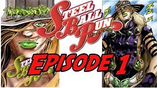 JoJos Bizarre Adventure PART 7 Steel Ball RunEPISODE 1 MANGA Motion [upl. by Nations125]