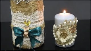 How to decorate wedding candle [upl. by Panayiotis]