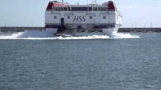 Stena HSS Explorer Dun Laoghaire 120910 [upl. by Haldas]