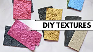 How to Make Your Own Polymer Clay Textures DIY Tutorial [upl. by Aihcela]