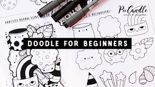 Doodle for Beginners  Draw with Me StepbyStep [upl. by Netneuq]