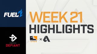 Akshon Highlights  Dallas Fuel vs Toronto Defiant  Week 21  NA Day 1 [upl. by Evars]