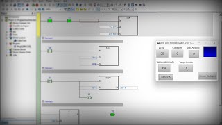 Criando Lógica no CLP de um Contador com Meta e Tempo [upl. by Anwahsal170]