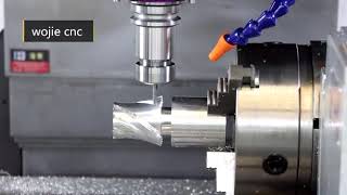 Wojie Vertical Machining Center VMC 4 Axis Processing [upl. by Wehttan]