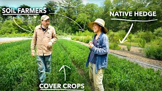 Boosting Soil Health Through Cover Crops and Hedgerows  Assawaga Farm [upl. by Siulesoj]