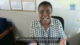 In South Sudan peace begins with UNMISS Civil Affairs Officer Adenike Onasoga Oluwakemi in Wau [upl. by Eloc]