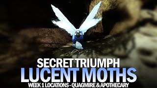 All Lucent Moth Locations Guide  Week 1 Lepidopterist Triumph Destiny 2 [upl. by Tyler]