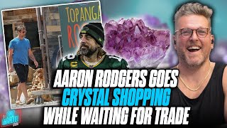 MASSIVE NEWS Aaron Rodgers Shops For Crystals While Waiting For Trade  Pat McAfee Reacts [upl. by Dayle]