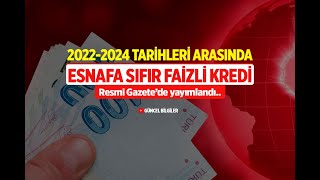 Esnaf Kefalet Kredisi 2023 Sıfır Faizli Halkbank Kredileri [upl. by Petigny]