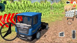 Indian Truck Simulator 3D  Indian Cargo Jcb and Pipes Transporter Truck Driving 🚧 Android Gameplay [upl. by Notsle]