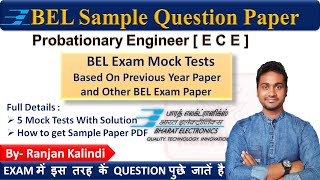 BEL Probationary Engineer Exam Sample Question Paper  Mock Test With Details Solution  PYQ  ECE [upl. by Enelyaj]