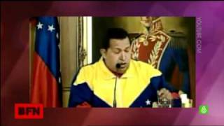 Hugo Chavez se atraganta con la periodista Andreina Flores [upl. by Otilegna]