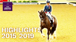 Charlotte Dujardin Record amp Isabell Werth BackToBack Wins  Dressage World Cup™ 5 Year Highlights [upl. by Ylekalb894]