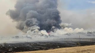 Broadus family collecting hay to help farmers recover from Remington Fire [upl. by Alika180]