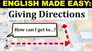 How to Give Directions  English Lesson and Practice [upl. by Iron]