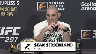 Sean Strickland full UFC 297 prefight media day interview [upl. by Perpetua]