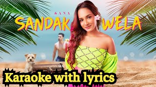 sadak wela manaram karaoke with lyrics without voice සඳක් වෙලා මනරම් [upl. by Ailimac]