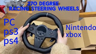 Gaming Racing Steering Wheels for PCXBOXPS3PS4NINTENDO SWITCH [upl. by Oretos]