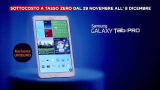 Spot Unieuro  Sottocosto  Samsung Galaxy Tab Pro 84 [upl. by Anitnemelc]