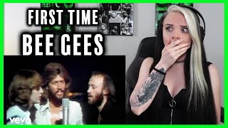 FIRST TIME listening to BEE GEES  quotToo Much Heavenquot REACTION [upl. by Neetsirk]