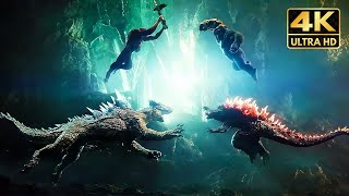 Godzilla amp King Kong Vs Skar King amp Shimo 4K Full Fight Scene 2024 Godzilla x Kong Movie [upl. by Alliber728]