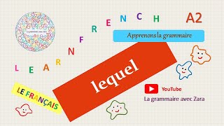 Le pronom interrogatif lequel  A2  La grammaire française [upl. by Shah]