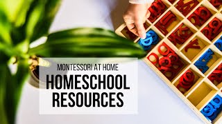 MONTESSORI AT HOME Montessori Homeschool Resources [upl. by Ahsaenat]