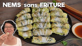 Nems Sans Friture  Rouleaux de Farce Enveloppée de Chou Chinois et Cuits à la Vapeur  Un plat sain [upl. by Rosen]