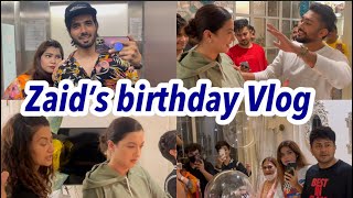 Zaid Darbar birthday Vlog 😎 Gauhar khanZaid DarbarAwez DarbarMoonzarinShezaanShaikhFamilyvlog [upl. by Alleinad]