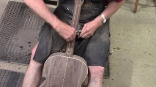 Baritone Guitar Construction Part 10 Shaping the Neck [upl. by Ayahs]