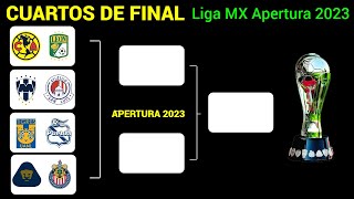 ASÍ se JUGARÁN los PARTIDOS de CUARTOS DE FINAL en la LIGUILA de la LIGA MX torneo APERTURA 2023 [upl. by Iadam]