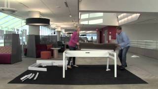 Turnstone Assembly Video  bivi Single Desk [upl. by Nevear]