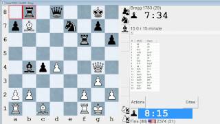 Standard Chess 155 IM Bartholomew vs Bregg Tarrasch Defense [upl. by Danyluk283]