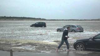 Hochwasser Flut Nordsee StPeter Ording part 2 [upl. by Esya]