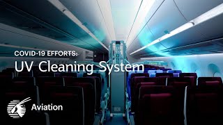 UV cleaning of aircraft cabins  Qatar Airways [upl. by Copland]