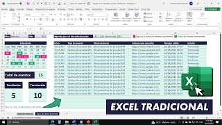 Cómo Hacer una AGENDA Automatizada con Calendario en EXCEL TRADICIONAL [upl. by Hanas]