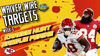 Kareem Hunt vs Samaje Perine The Waiver Wire Showdown [upl. by Sualkin807]