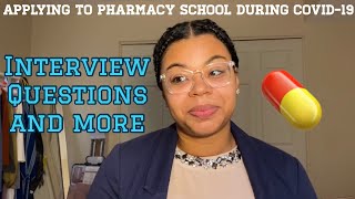 Applying to Pharmacy School During COVID19 Pandemic  Virtual Interview Questions  Writing Sample [upl. by Hctim]