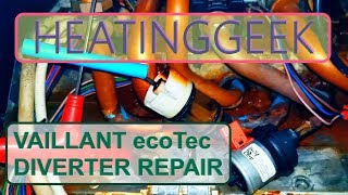 Vaillant ecoTec Diverter Valve Repair Leaking Valve Fixed buycombi Kit Review leaking ecotec [upl. by Adnilem270]